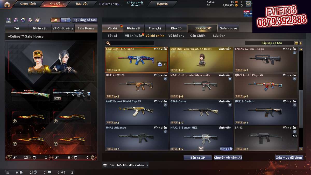 shop acc cf uy tin gia re